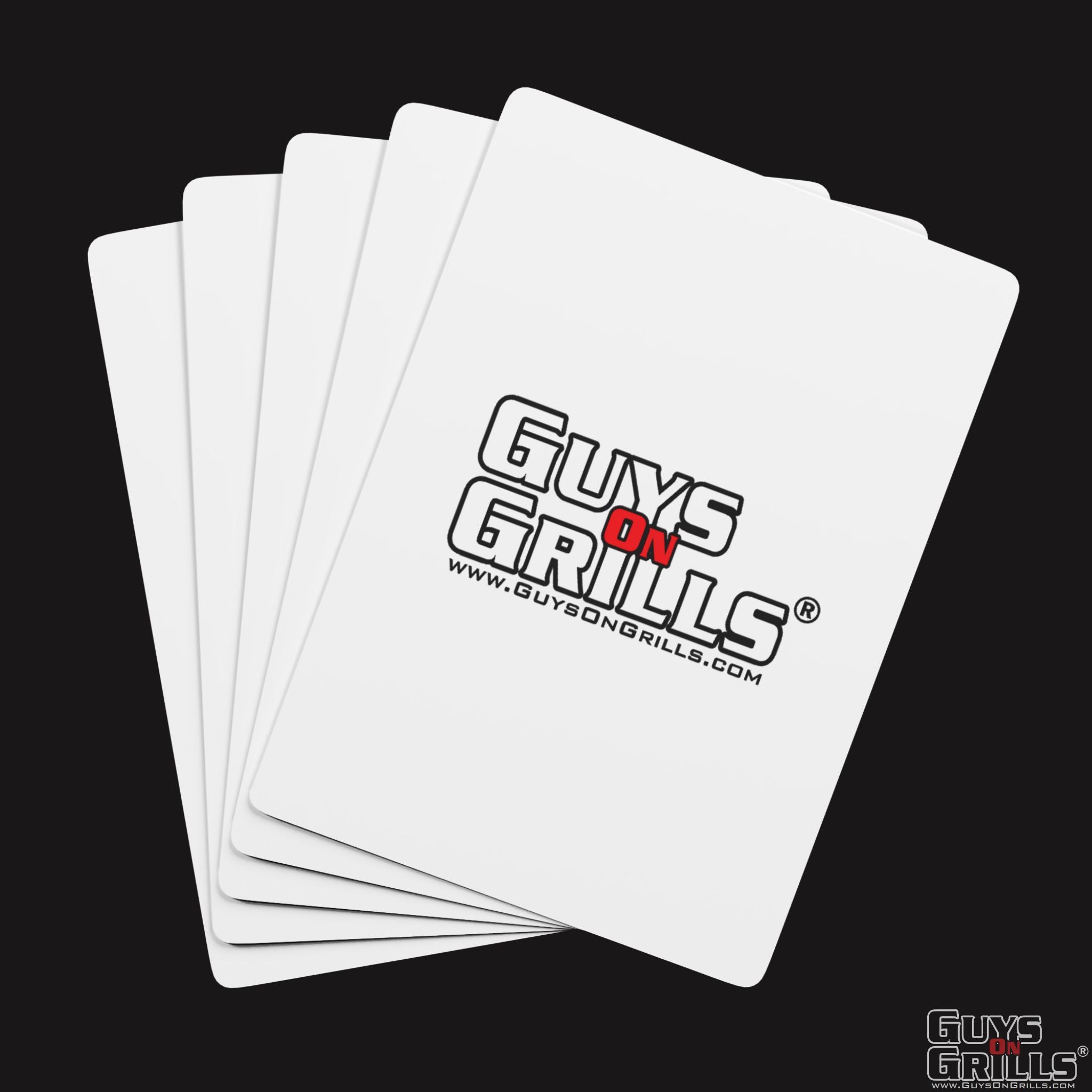 Guys On Grills Poker Playing Cards - White