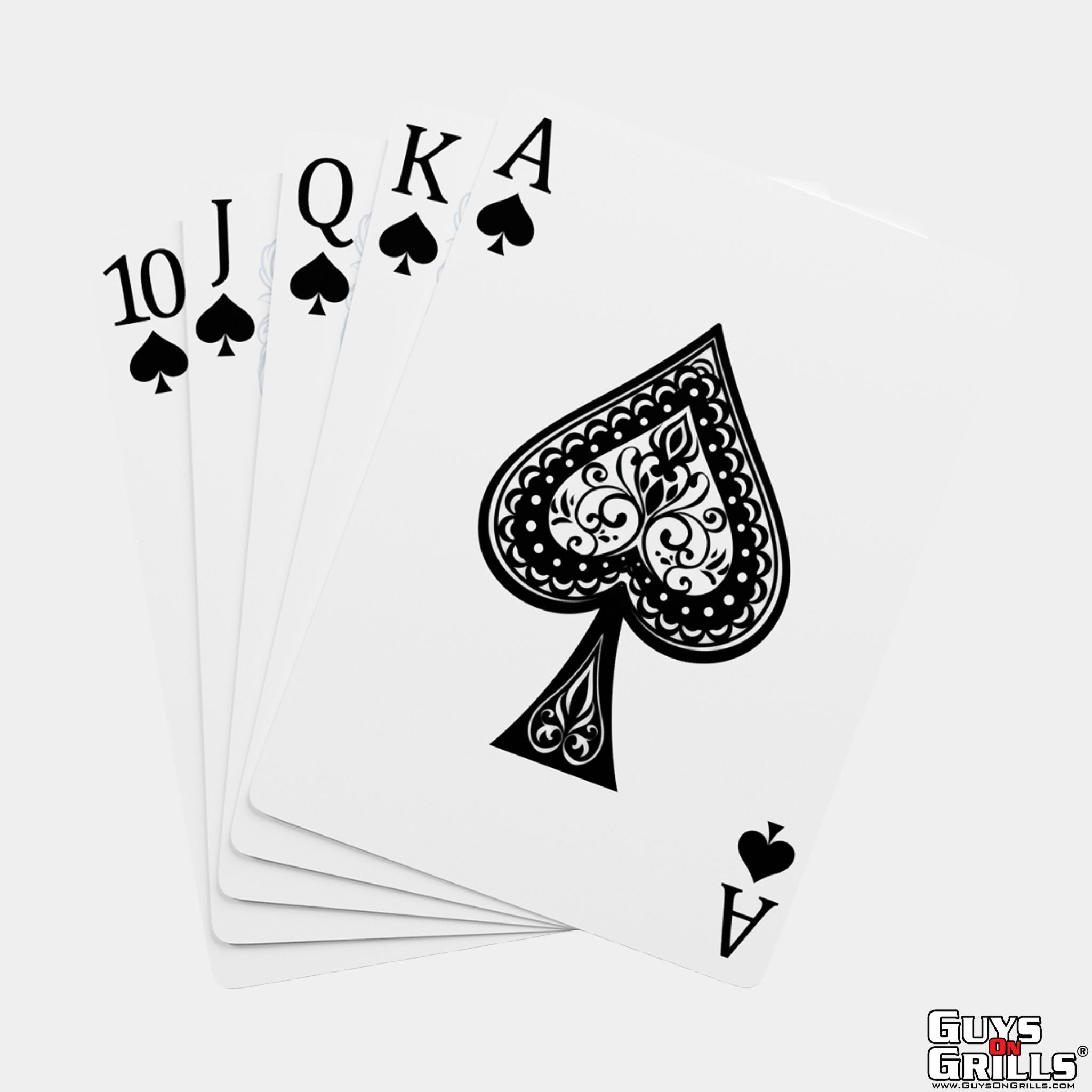 Guys On Grills Poker Playing Cards - Black