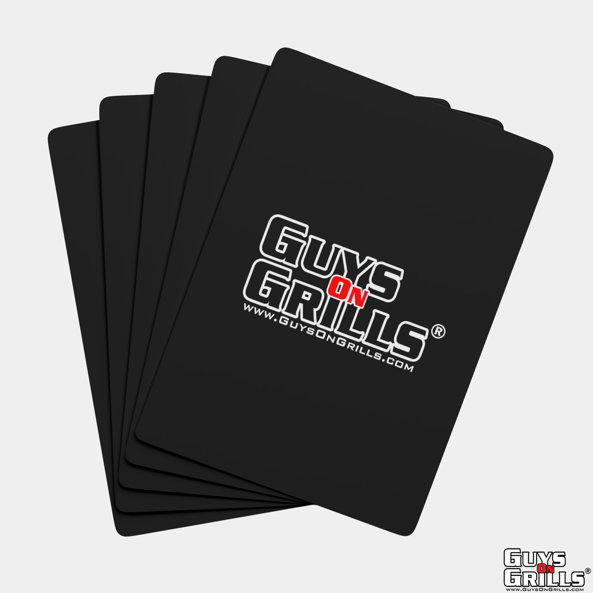 Guys On Grills Poker Playing Cards - Black