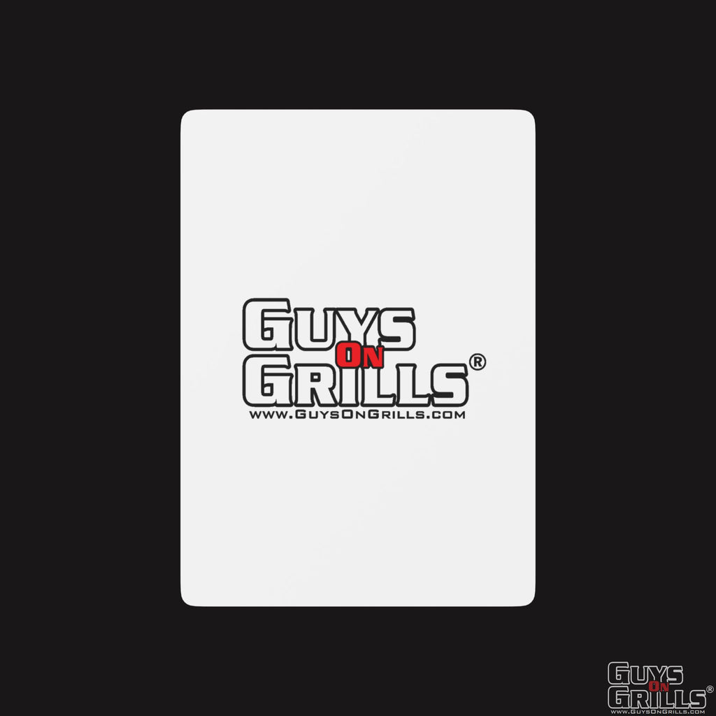 Guys On Grills Poker Playing Cards - White
