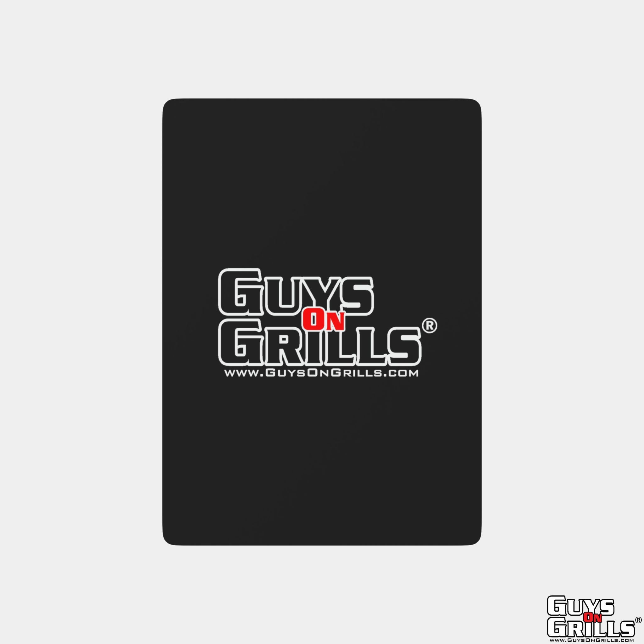 Guys On Grills Poker Playing Cards - Black