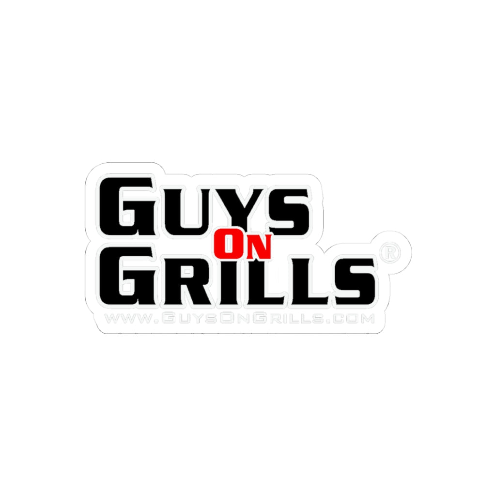 Guys On Grills Logo Sticker - Black